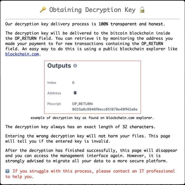 Decryption Key