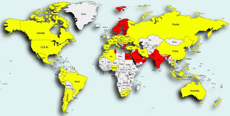 The Infected Countries