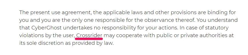 Hidden VPN owners - CyberGhost Crossrider