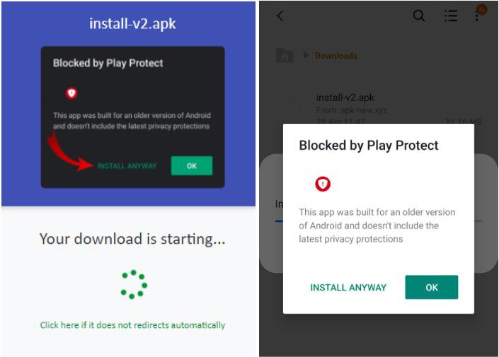 Play Protect Notification