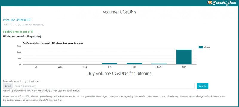 Satoshi Sale Platform