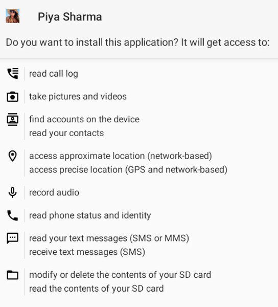 YouTube Fake Permissions