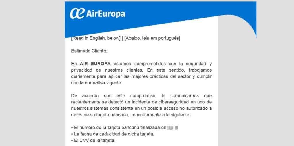 Air Europa Email