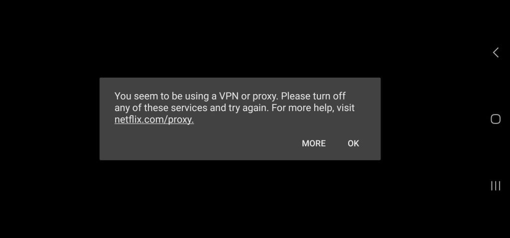 Netflix New VPN Error